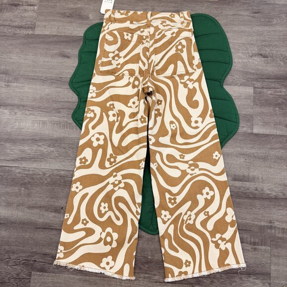 Billabong Womens 27 Free Fall High Waist Wide Leg Pant Beachy Retro Groovy - Picture 4 of 10